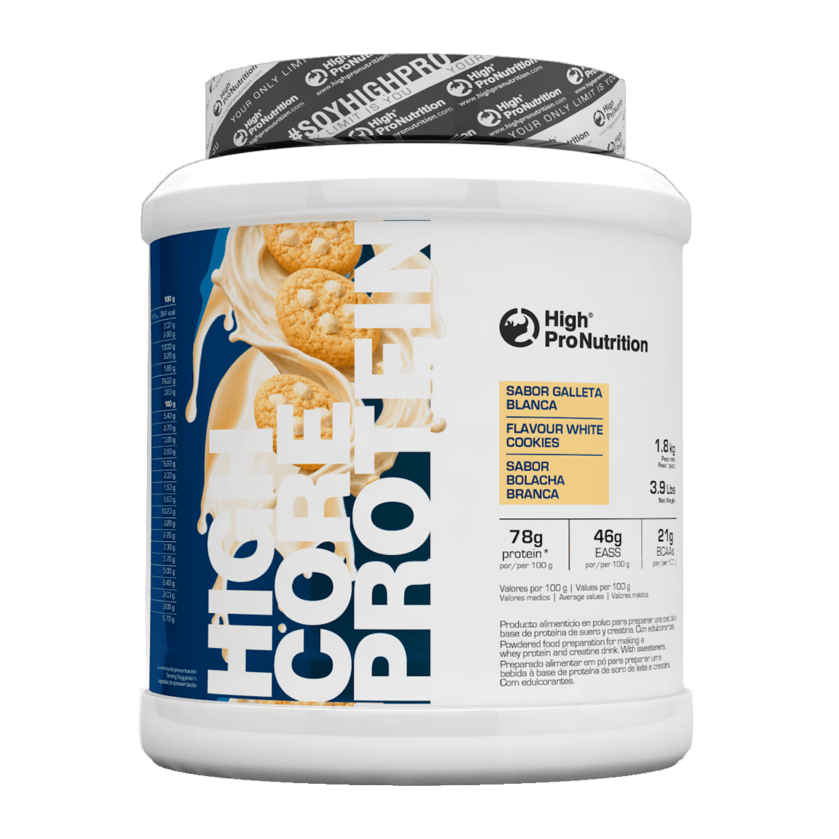 High Core Protein sabor White Cookies